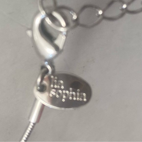 Lia Sophia silver overlay women infinity pendant minimalist necklace. Used. - Picture 3 of 8